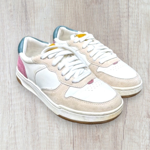 Madewell Court Low-Top Sneakers in Washed Nubuck and Suede Women's Size 5.5 - Picture 1 of 9